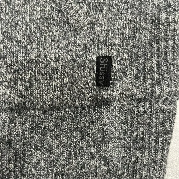 [L]Stussy Lamb Wool Full Zip Hoodie Jacket - Picture 3 of 13